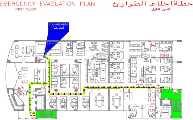 مخطط اخلاء